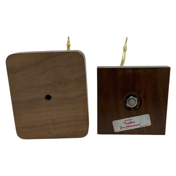 Vintage 1960s 70s WA KE DE Pistol Shooting Trophies Shooting Awards Lot of 2 - Picture 9 of 9